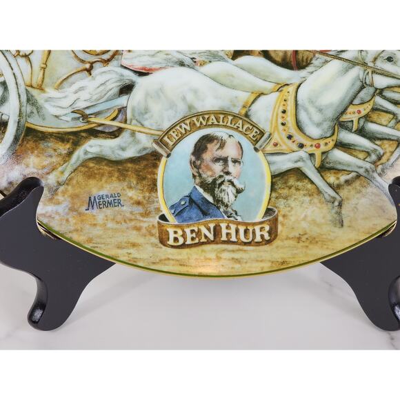 Ben Hur American Classics Gerald Mermer Year 1983 Porcelain 9 1/4" Decor Plate - Picture 6 of 11